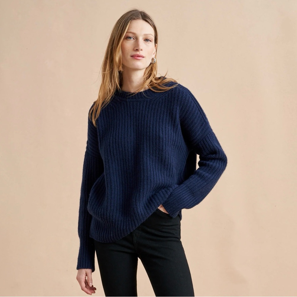 NWT! La Ligne Toujours Sweater in Navy, Size Small